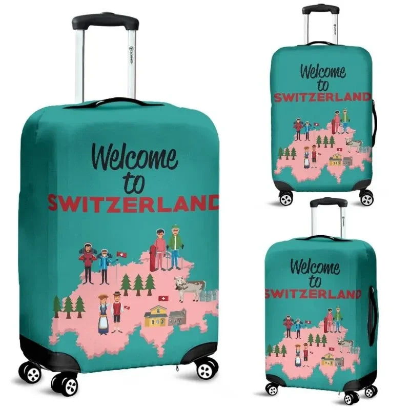 To Switzerland Luggage Cover Dm9
