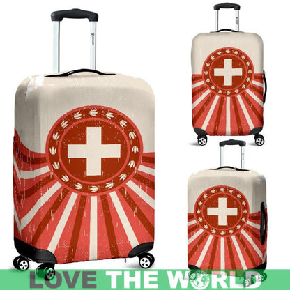 Switzerland Vintage Luggage Cover