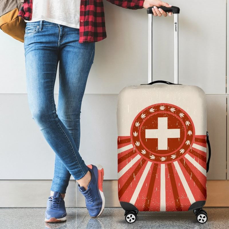 Switzerland Vintage Luggage Cover