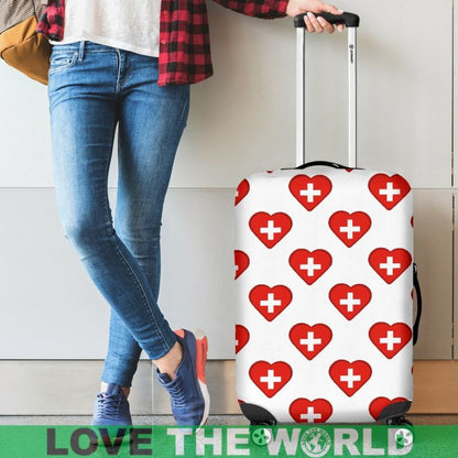 Switzerland Love Luggage Cover 01