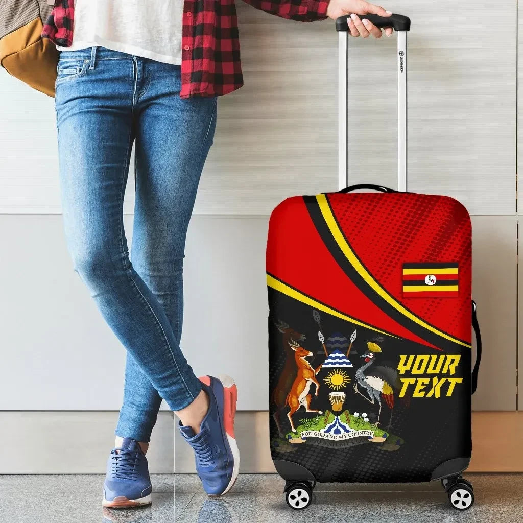 Uganda Personalised Luggage Covers National Flag
