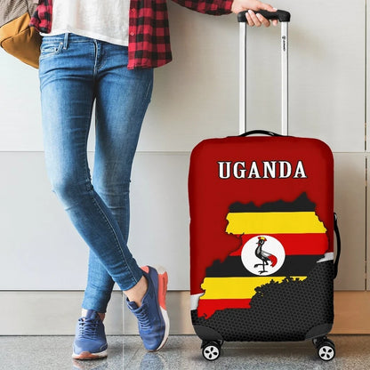 Uganda Luggage Covers Map