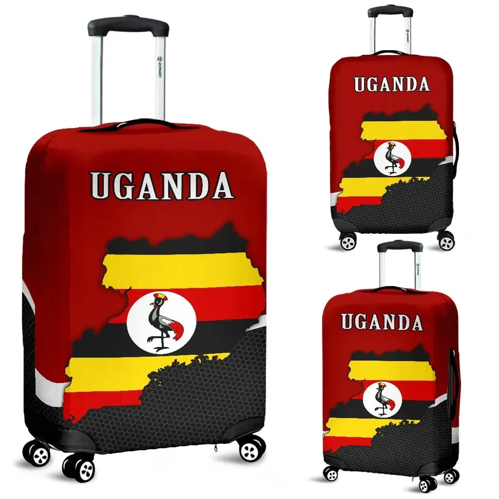 Uganda Luggage Covers Map