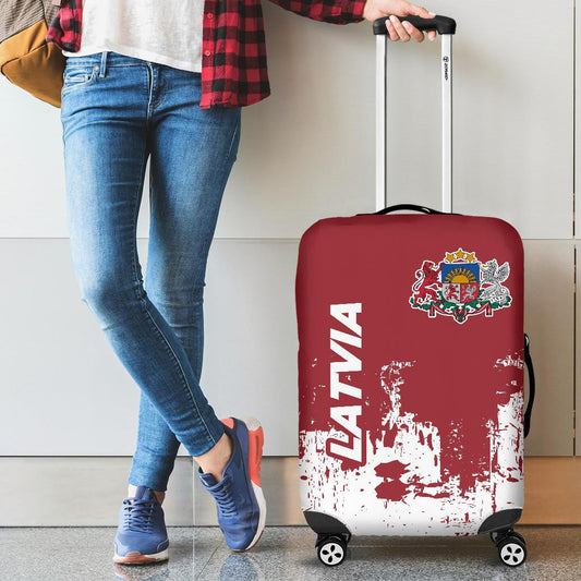 Latvia Luggage Cover Smudge Style 0