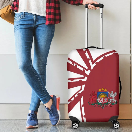 Latvia Luggage Cover Premium Style Th5