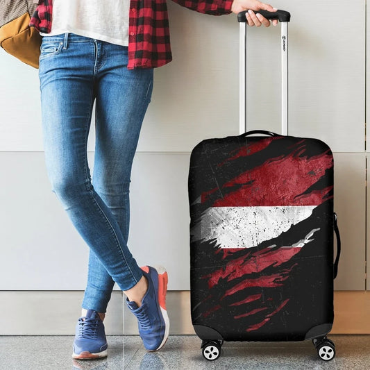 Latvia In Me Luggage Covers Special Grunge Style