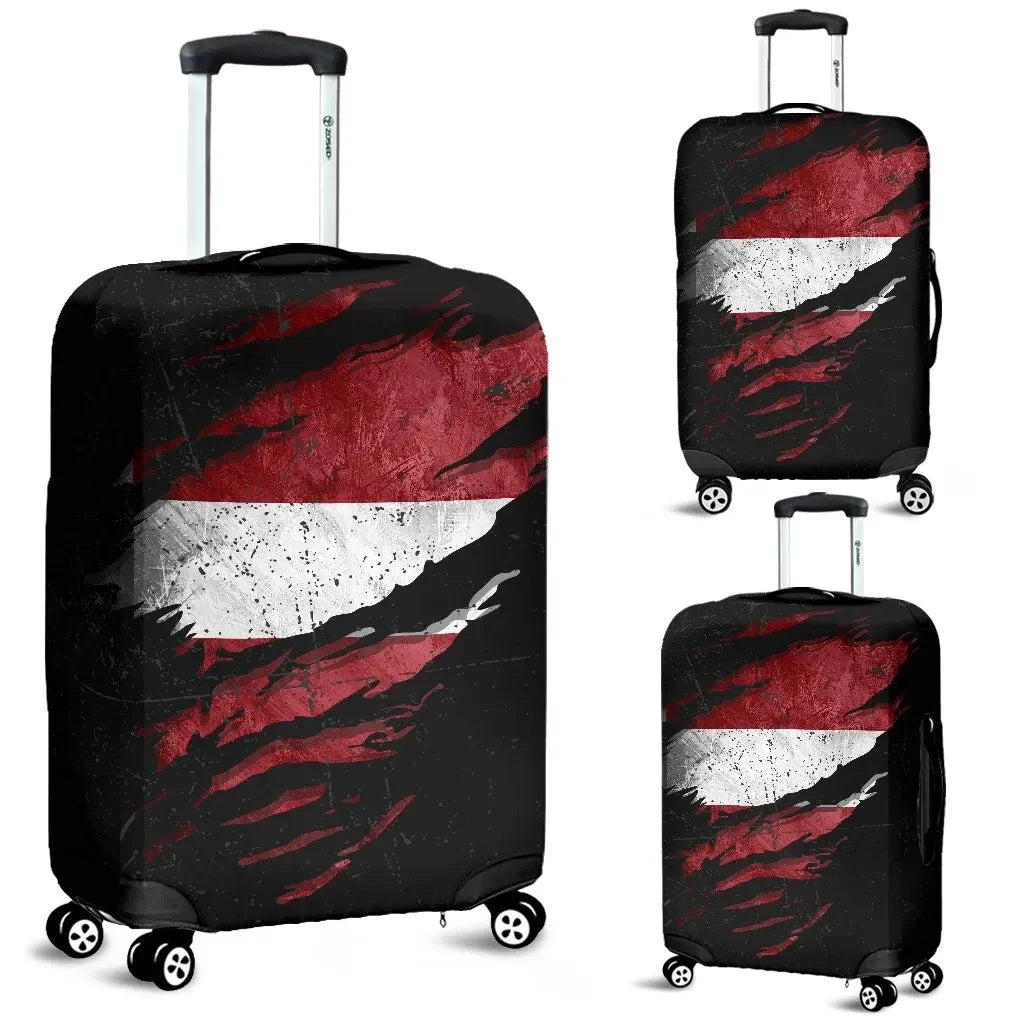 Latvia In Me Luggage Covers Special Grunge Style