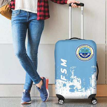 Federated States of Micronesia Luggage Cover Smudge Style 0