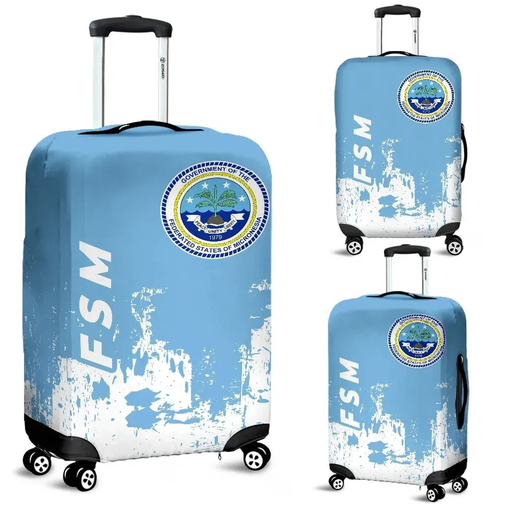 Federated States of Micronesia Luggage Cover Smudge Style 0