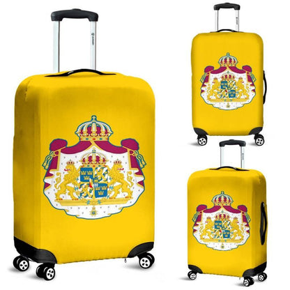 Sweden Coat Of Arms Yellow Luggage Cover Sd1