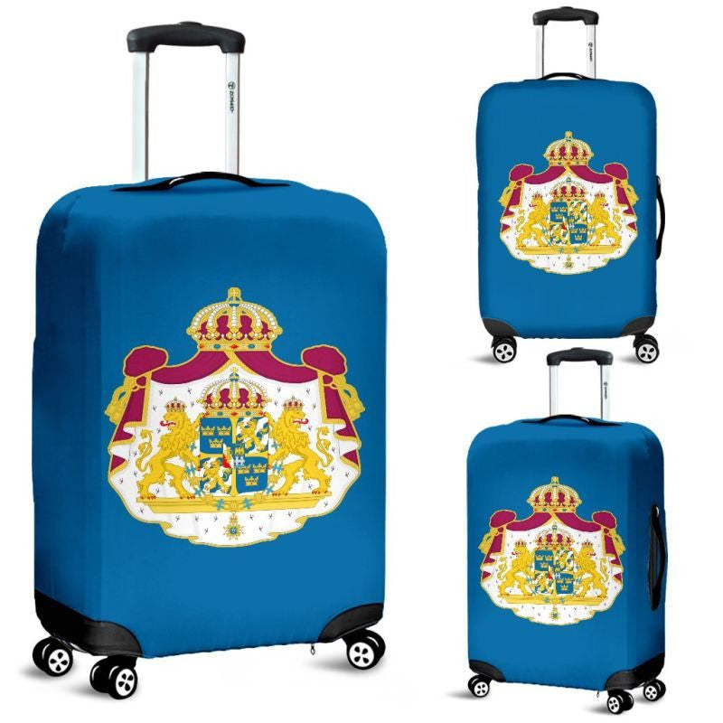 Sweden Coat Of Arms Blue Luggage Cover Sd1