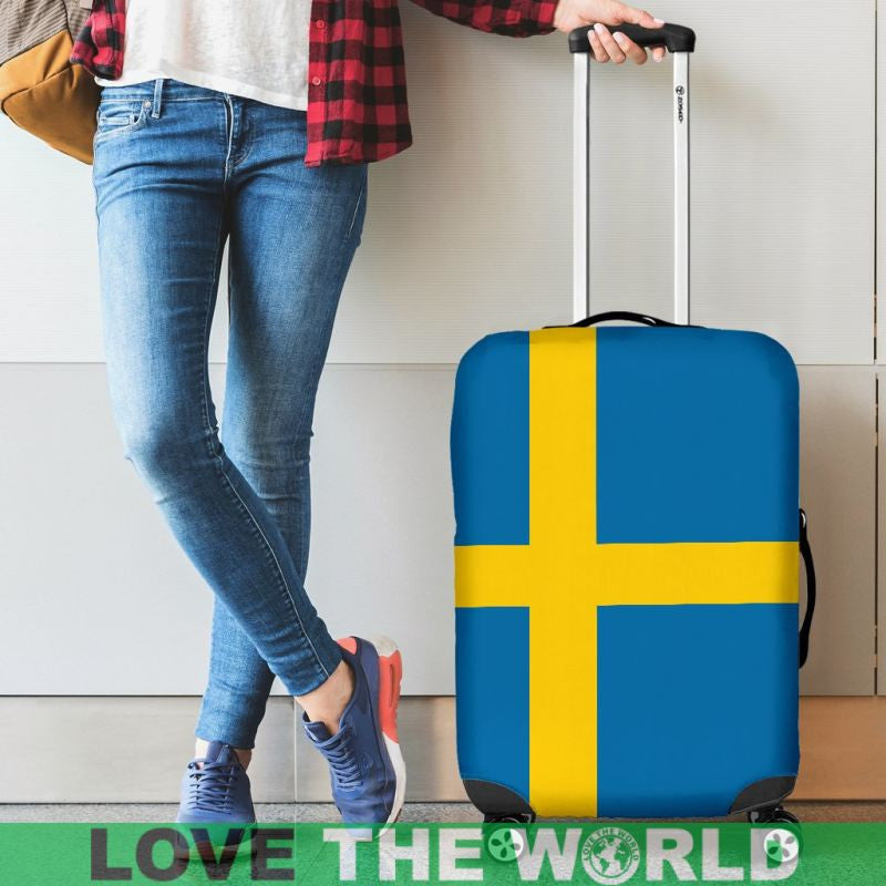 Sweden Flag Luggage Cover Sd1