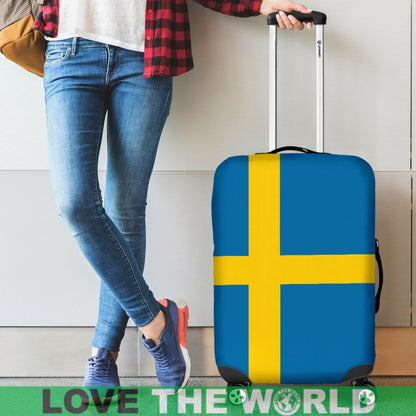 Sweden Flag Luggage Cover Sd1