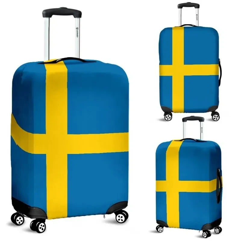 Sweden Flag Luggage Cover Sd1