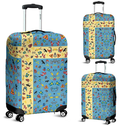 All About Sweden Luggage Cover