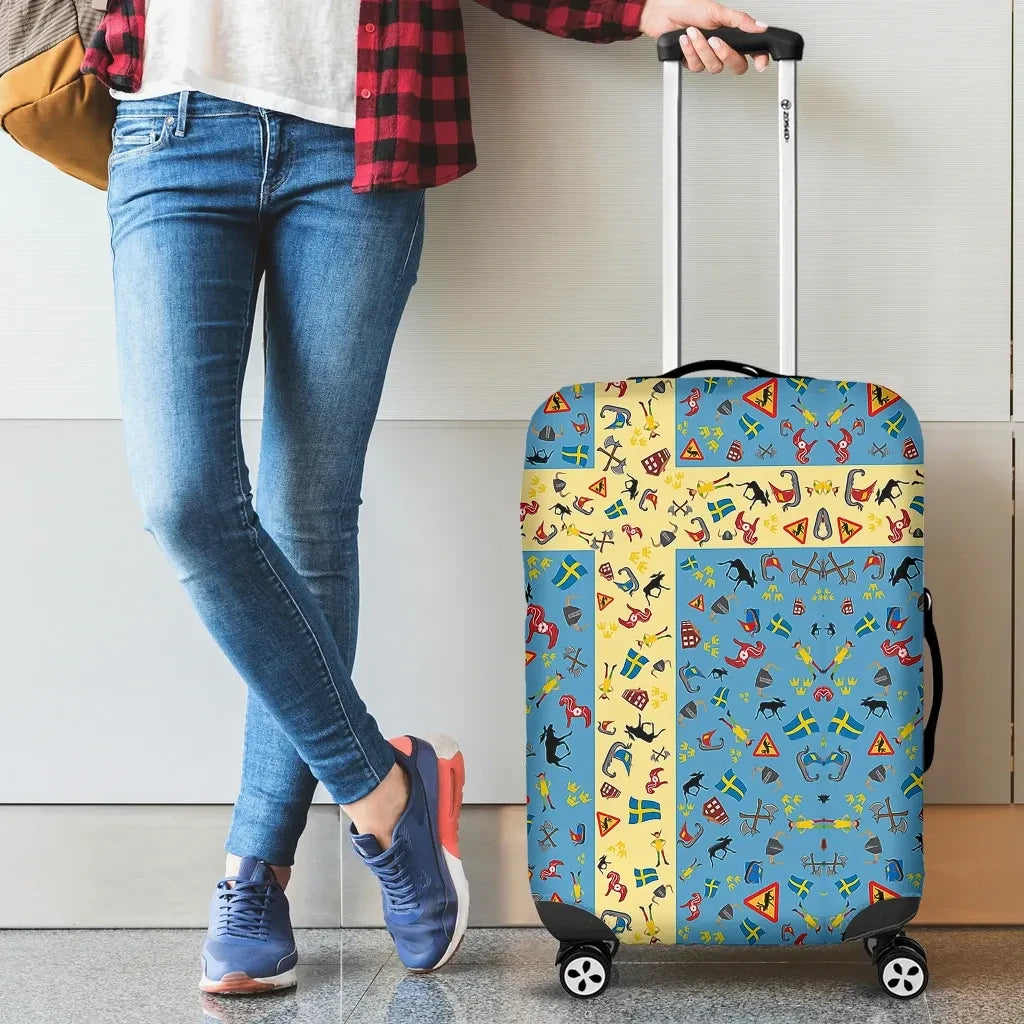 All About Sweden Luggage Cover