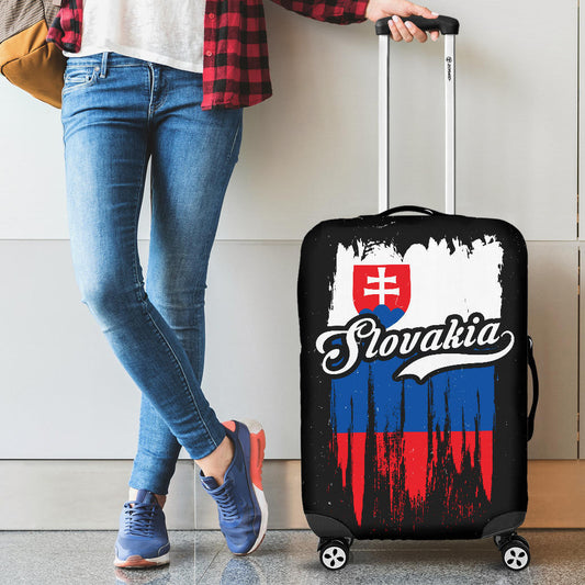 Slovakia Grunge Flag Luggage Cover