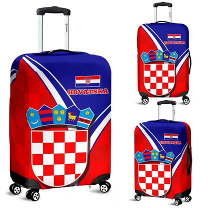 Croatia Luggage Cover Crotian Pride