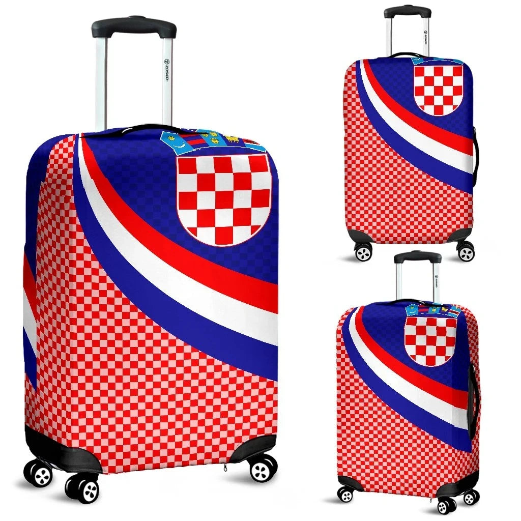Croatia Luggage Covers Croatia Coat Of Arms and Flag Color