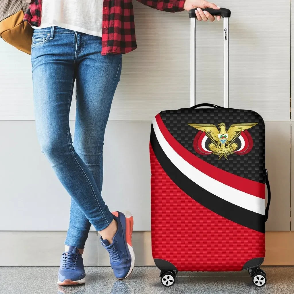 Yemen Luggage Covers Yemen Coat Of Arms and Flag Color