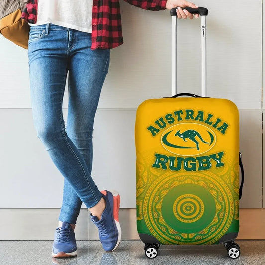 Australia Aboriginal Luggage Covers, Australia Rugby and Coat Of Arms Ver02