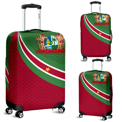 Suriname Luggage Covers Suriname Coat Of Arms and Flag Color