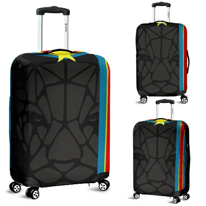 Luggage Covers Africa Congo Flag Color with LeoPard