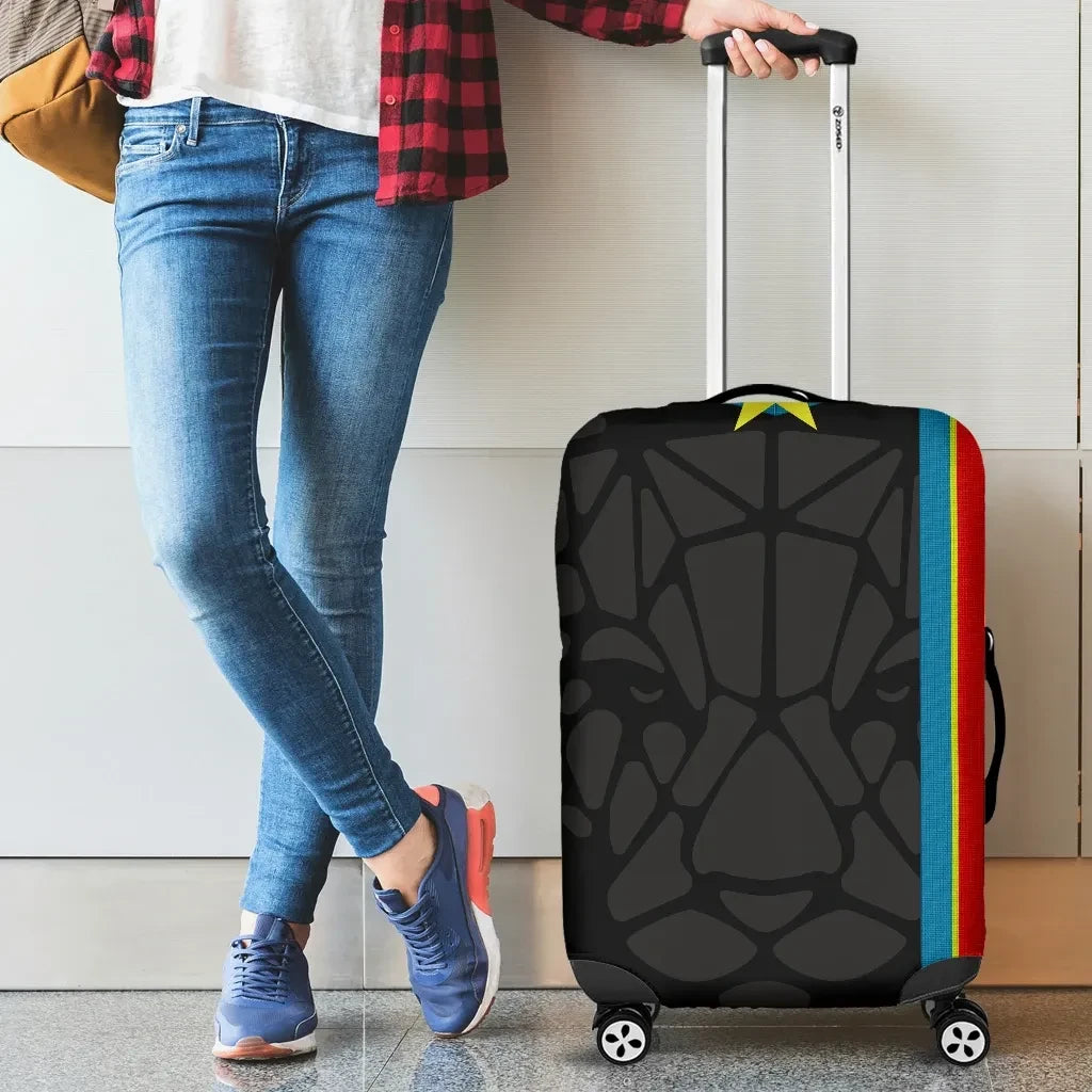 Luggage Covers Africa Congo Flag Color with LeoPard
