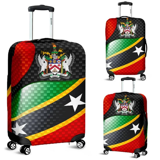 Saint Kitts and Nevis Luggage Covers Saint Kitts and Nevis Flag Ver 01