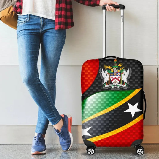 Saint Kitts and Nevis Luggage Covers Saint Kitts and Nevis Flag Ver 01