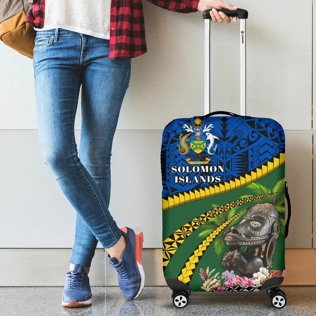 Solomon Islands Canoe Prow Luggage Covers Road to Hometown