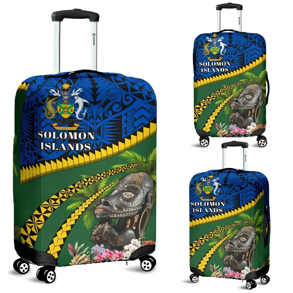 Solomon Islands Canoe Prow Luggage Covers Road to Hometown