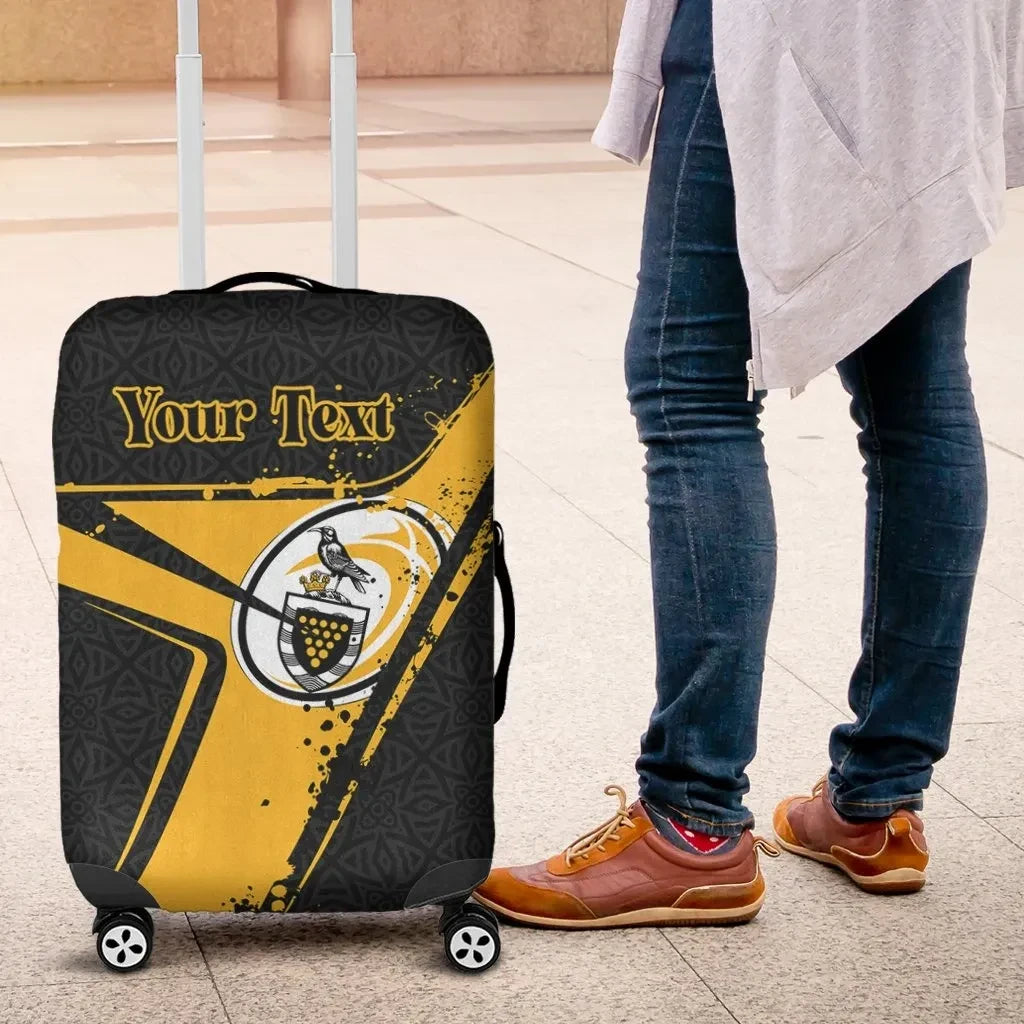 Custom Text Cornwall Rugby Personalised Luggage Covers Cornish Rugby