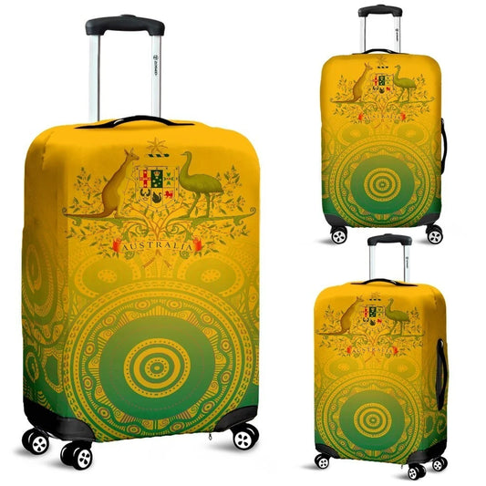 Australia Aboriginal Luggage Covers, Australia Rugby and Coat Of Arms Ver01