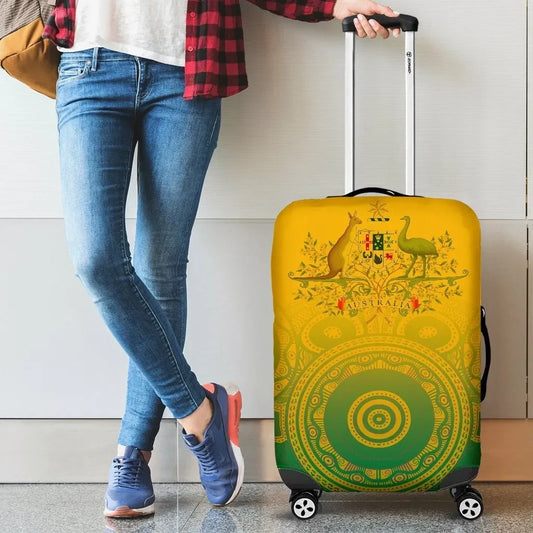 Australia Aboriginal Luggage Covers, Australia Rugby and Coat Of Arms Ver01