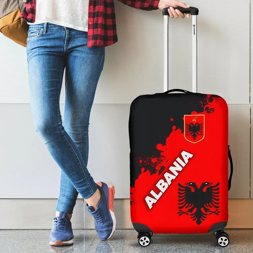 Albania Luggage Covers Red Braved Version