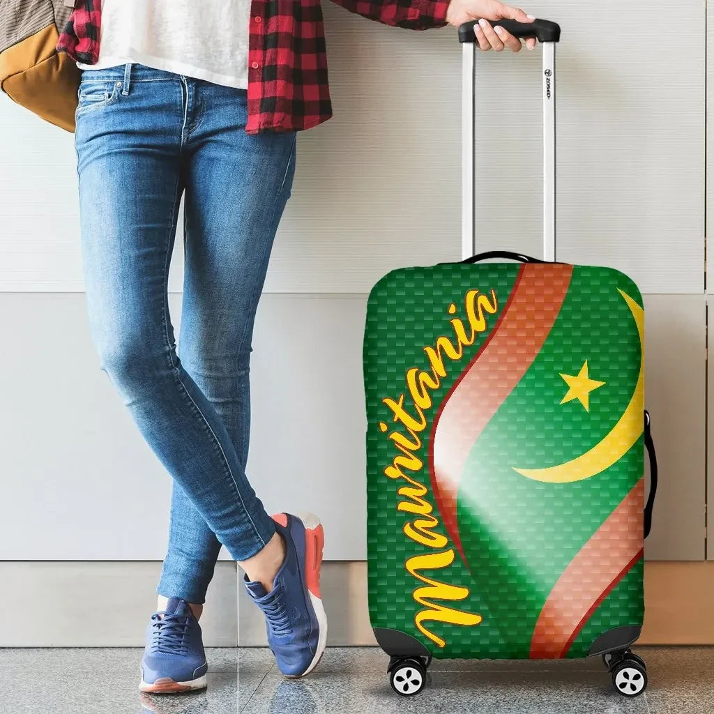 Mauritania Luggage Covers Mauritania Flag and Coat Of Arms Ver01