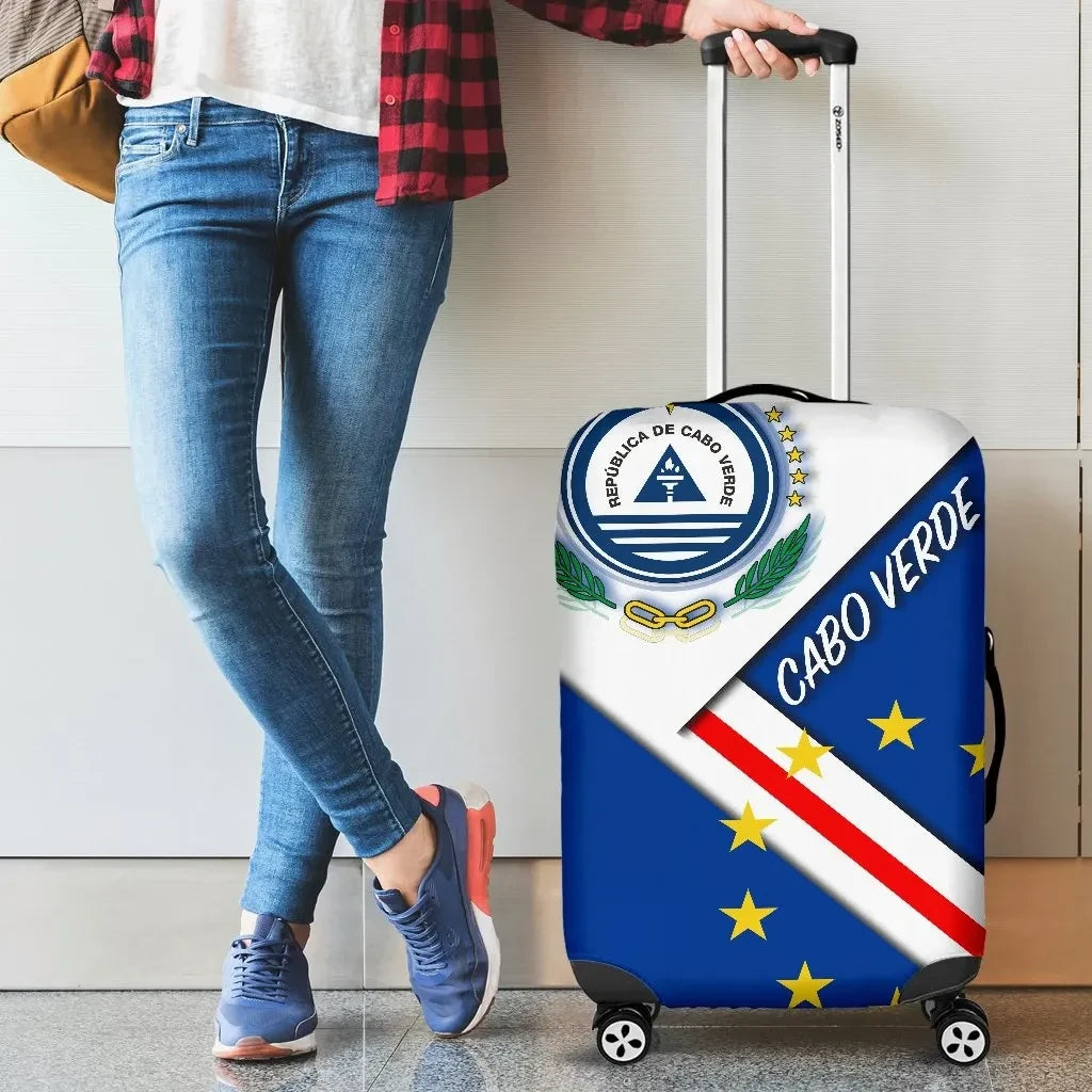 Cabo Verde Luggage Covers Cabo Verde Flag And Coat Of Arms