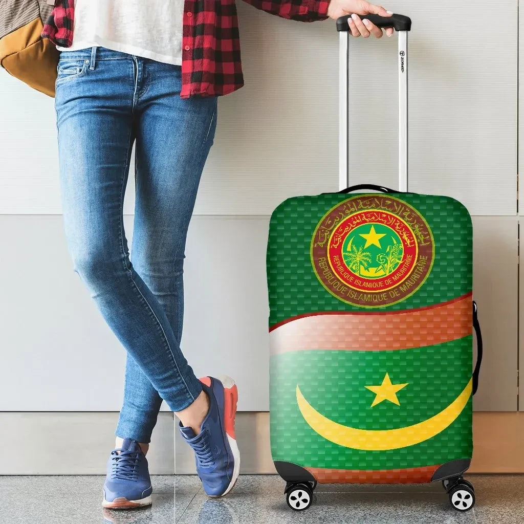 Mauritania Luggage Covers Mauritania Flag and Coat Of Arms Ver02