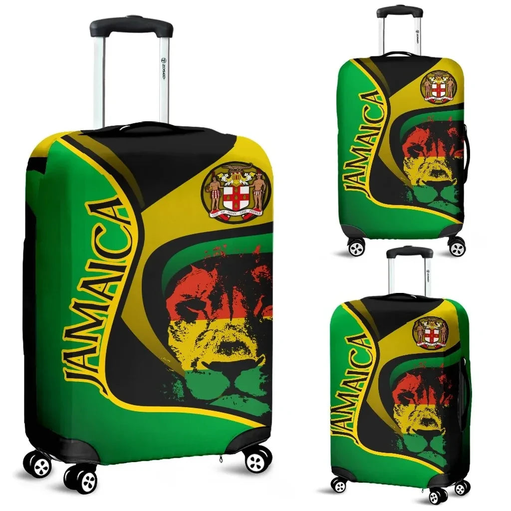 Jamaica Brittany Luggage Covers Jamaican Lion with Coat Of Arms