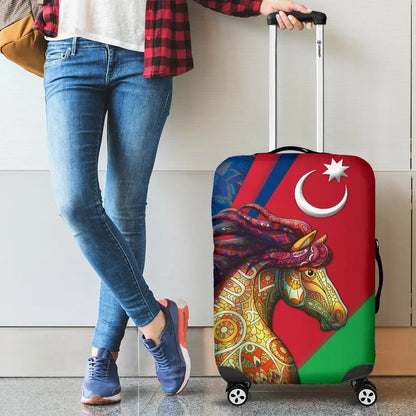 Azerbaijan Pride and Heritage Luggage Covers Happy Independence Day