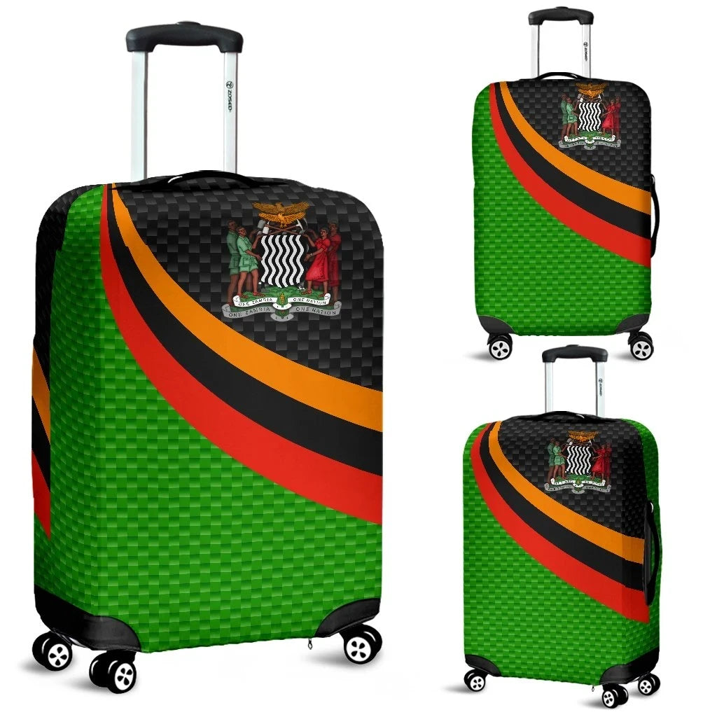 Zambia Luggage Covers Zambia Flag and Coat Of Arms