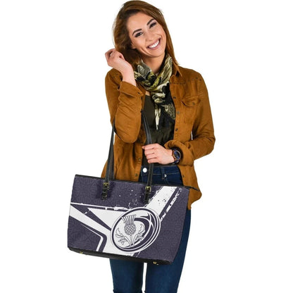 Scotland Rugby Leather Tote Bag Scottish Rugby