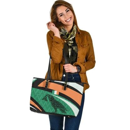 Ireland Celtic Leather Tote Bag Legend Of Ireland Color