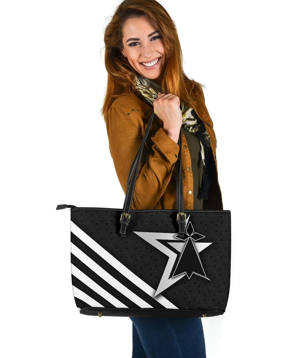 Brittany Celtic Leather Tote Bag Brittany Star