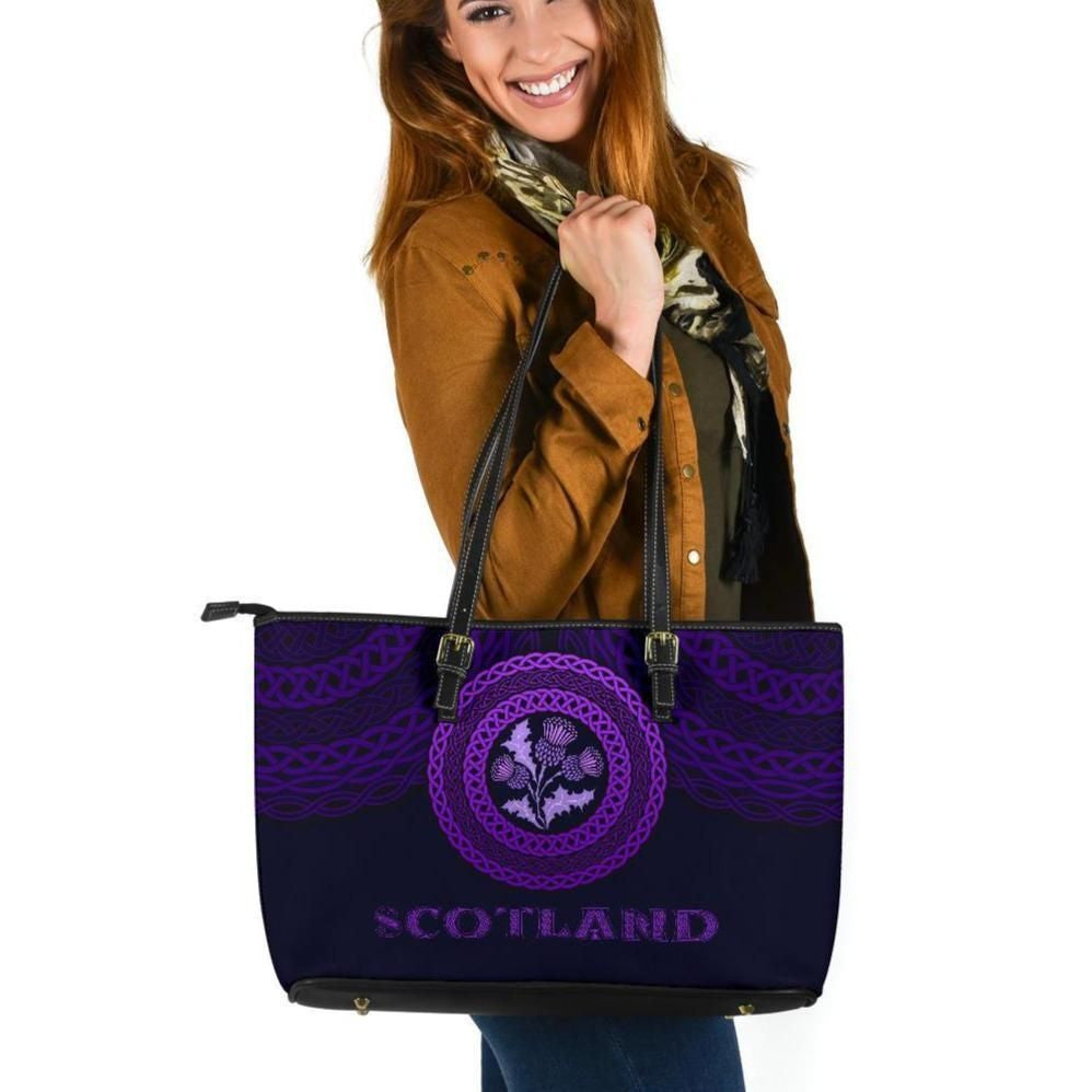 Scotland Celtic Leather Tote Bag Celtic Pride