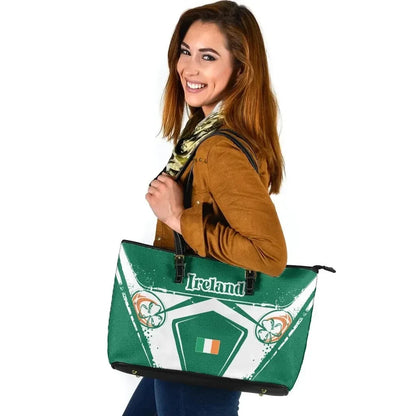 Ireland Rugby Leather Tote Bag Irish Rugby