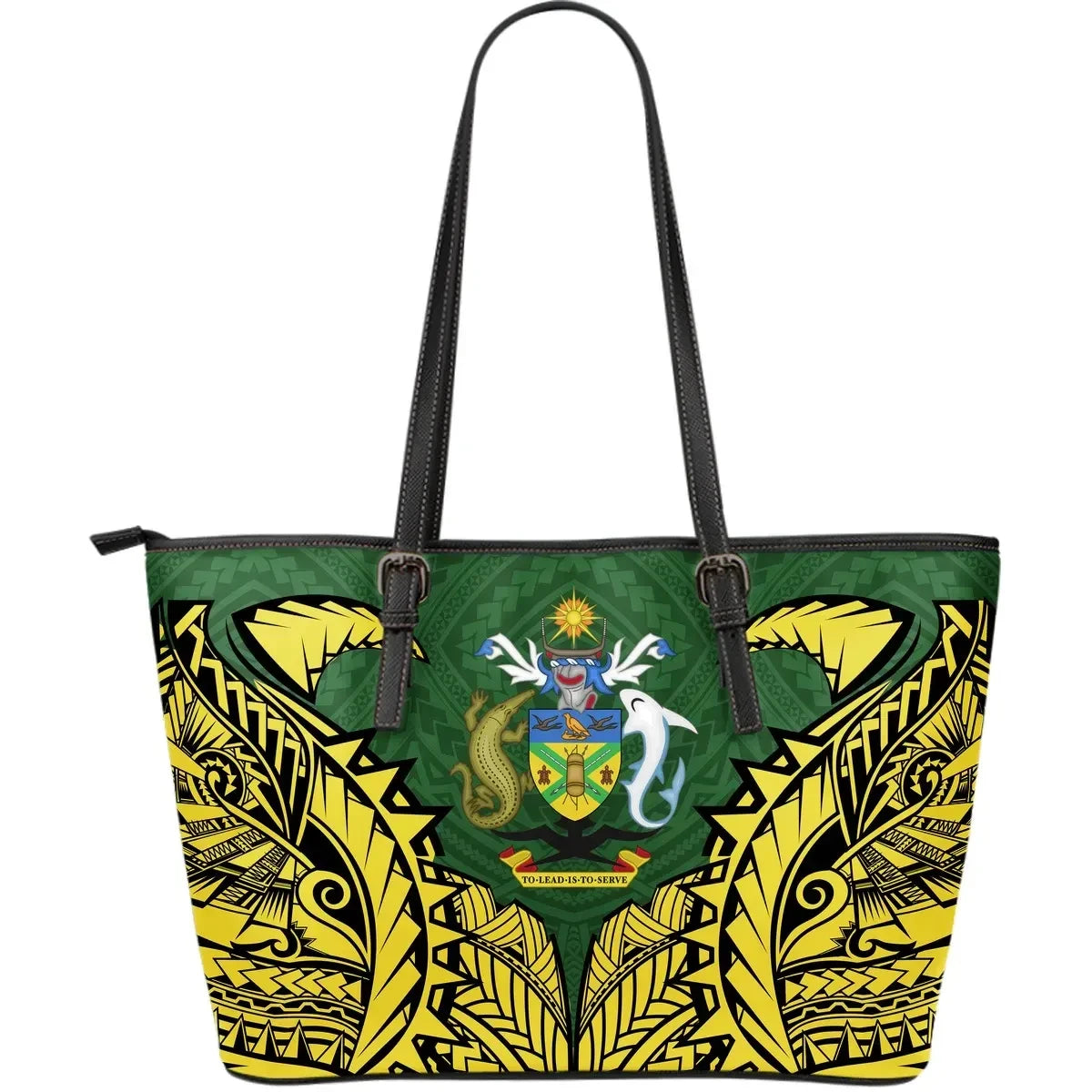 Solomon Islands Premium Leather Tote Bag