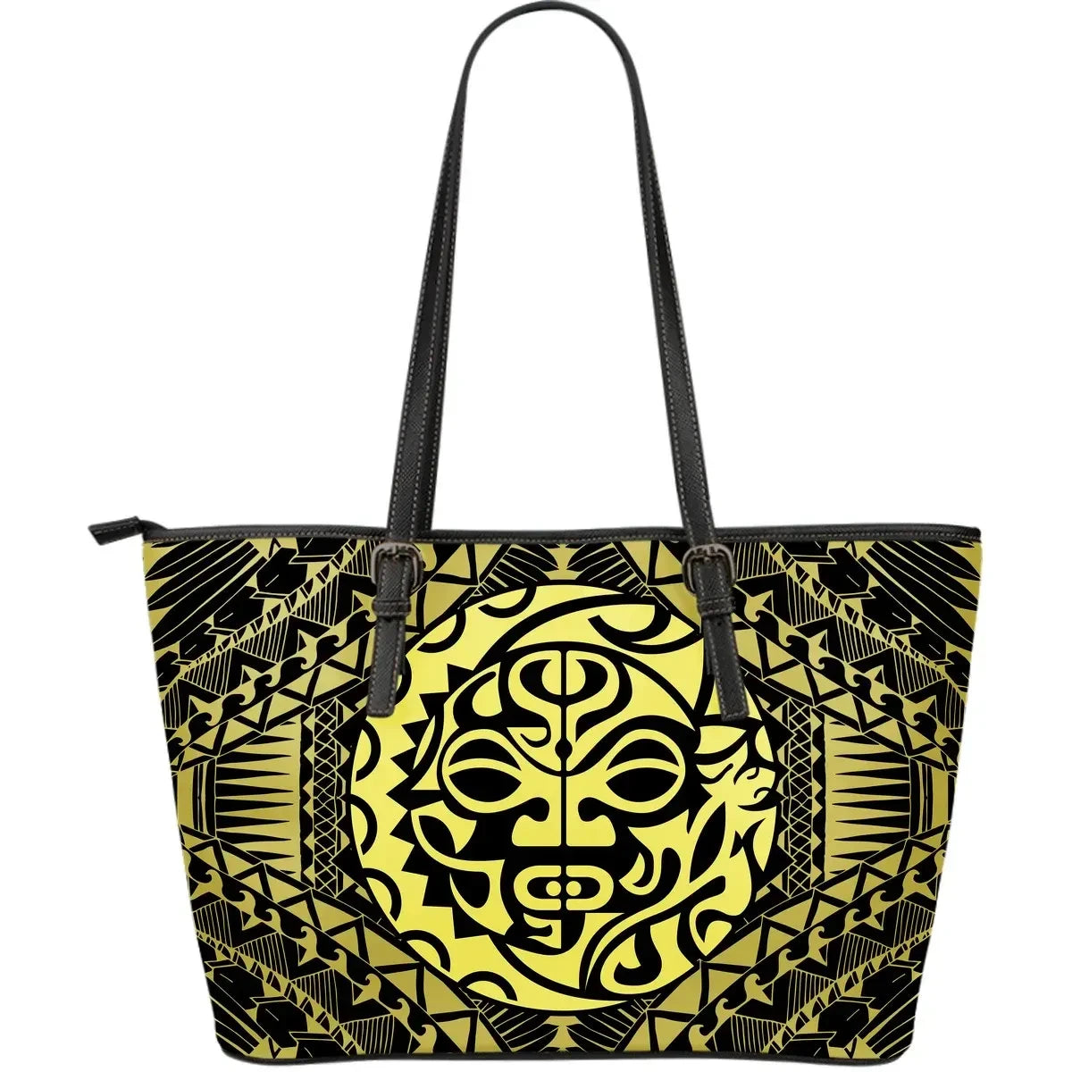 Polynesian 4Th Leather Tote Bag