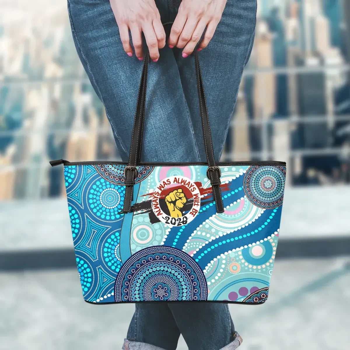 Australia Leather Tote Bag Connection To Country Naidoc Naidoc Week 2020